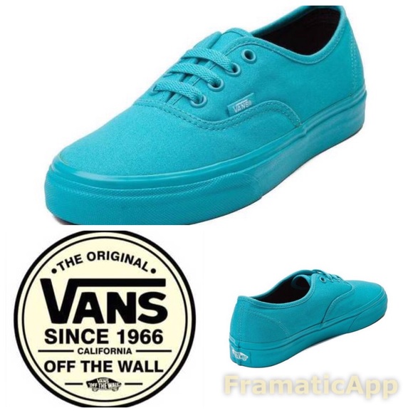 turquoise vans